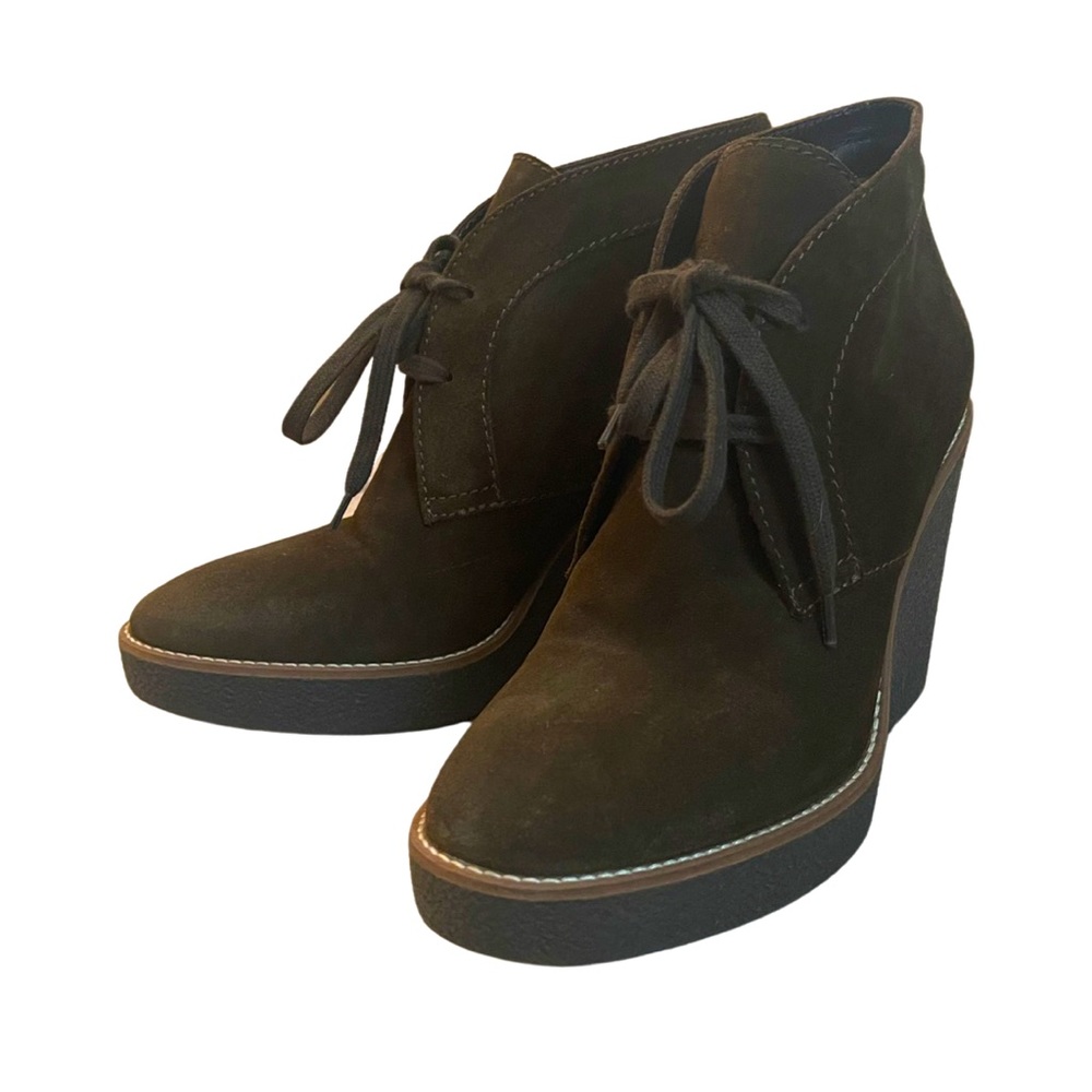 Aquatalia Vianna Wedge Suede Bootie
